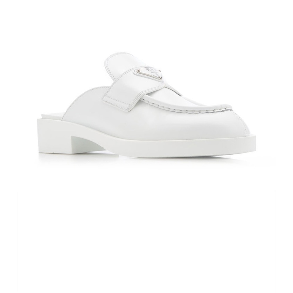 Prada White Loafer Mules size 7 - Picture 10 of 10